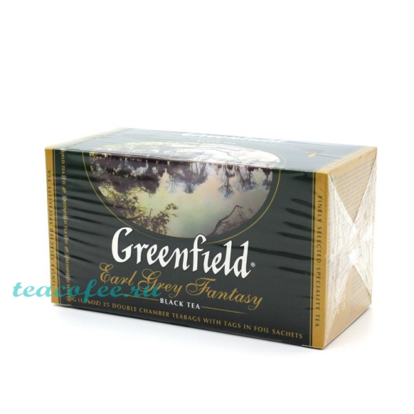 Чай Greenfield Earl Grey Fantasy 25 пакетиков в магазине ТеаКофее, фото