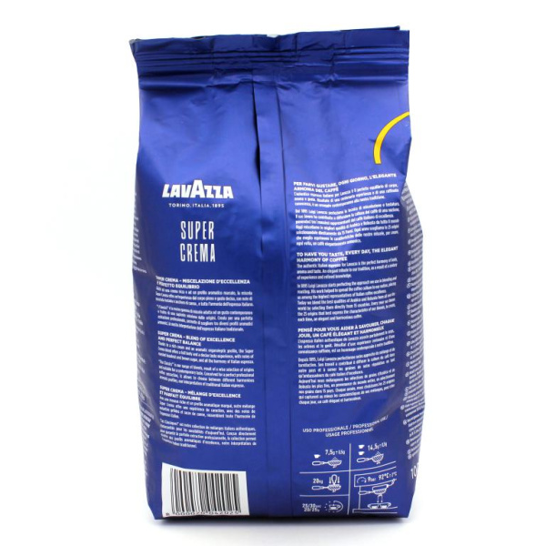 Кофе в зернах Lavazza Super Crema 1000 гр. в магазине ТеаКофее, фото