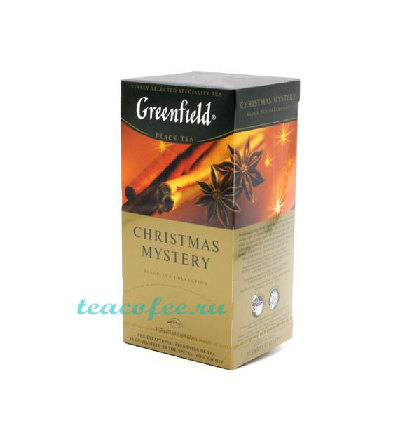 Чай Greenfield Christmas Mystery 25 пакетиков в магазине ТеаКофее, фото