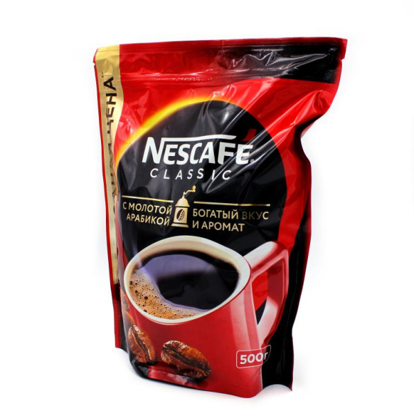 Кофе растворимый Nescafe Classic 500 гр. (пакет) в магазине ТеаКофее, фото