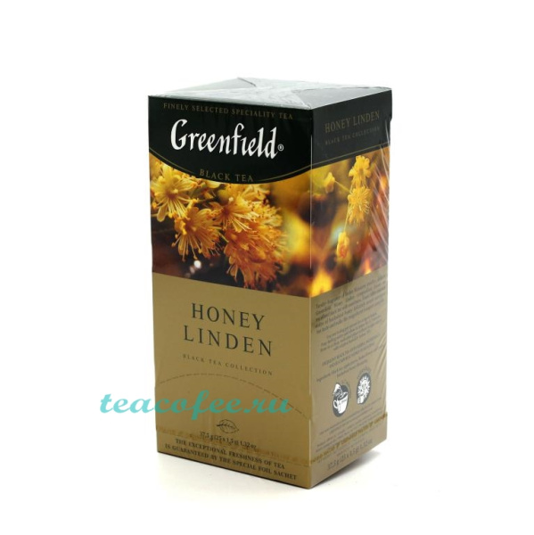 Чай Greenfield Honey Linden 25 пакетиков в магазине ТеаКофее, фото