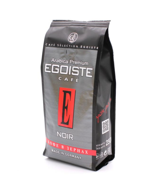 Кофе в зернах Egoiste Noir 250 гр. в магазине ТеаКофее, фото