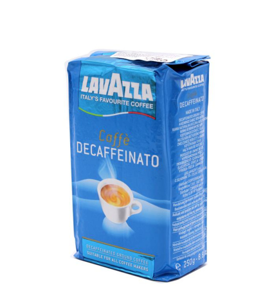 Кофе молотый Lavazza Caffe Decaffeinato без кофеина 250 гр. в магазине ТеаКофее, фото