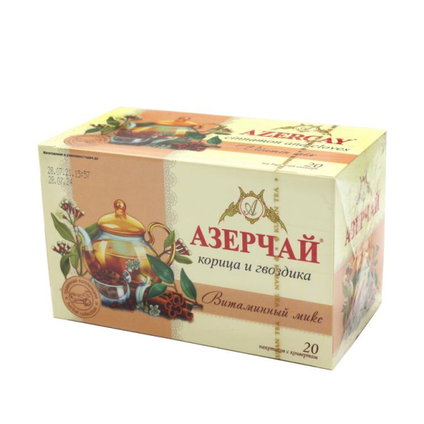 Чай Azercay Корица и гвоздика 20 пакетиков в магазине ТеаКофее, фото