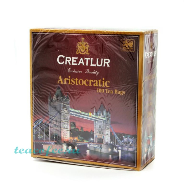 Чай Creatlur Aristocratic 100 пакетиков в магазине ТеаКофее, фото