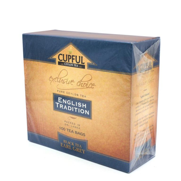 Чай Cupful English Tradition черный с бергамотом 100 пакетов в магазине ТеаКофее, фото