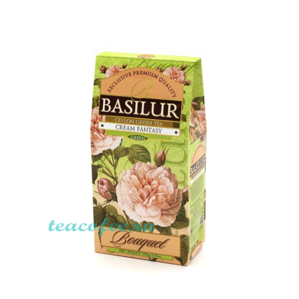 Чай Basilur Cream Fantasy зеленый 100 гр. в магазине ТеаКофее, фото